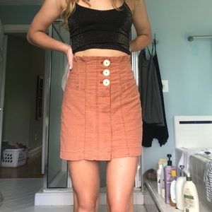 Free People Skirt with Buttons